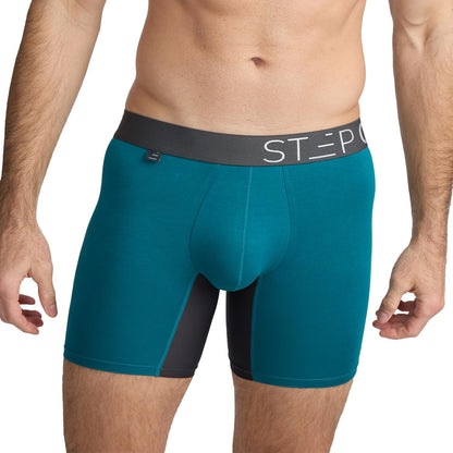 Mens Boxers Shorts, 1 Pair, anti Chafing Underwear for Men, Moisture-Wicking Boxer Shorts with 3D Pouch. Fabric Made from Bamboo Viscose