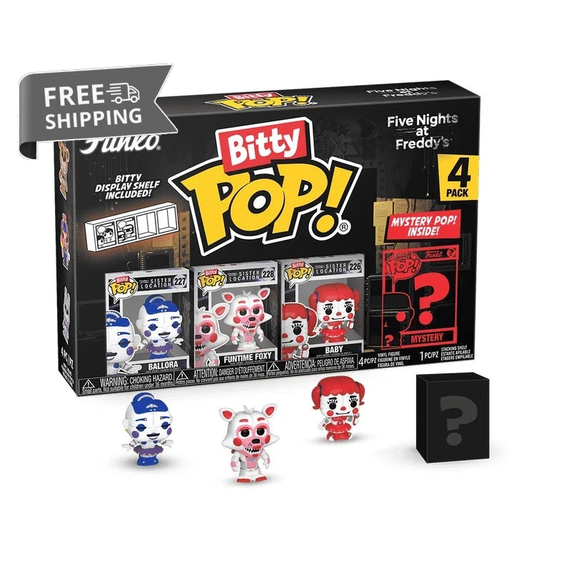 Funko Bitty POP! Five Nights at Freddy's Ballora, Foxy, Baby, & Mystery image 0