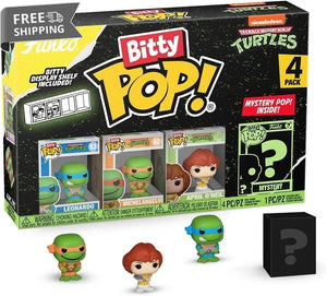 Funko Bitty POP! TMNT 4-Pack - Leonardo, Michelangelo, April + Mystery Mini image 0