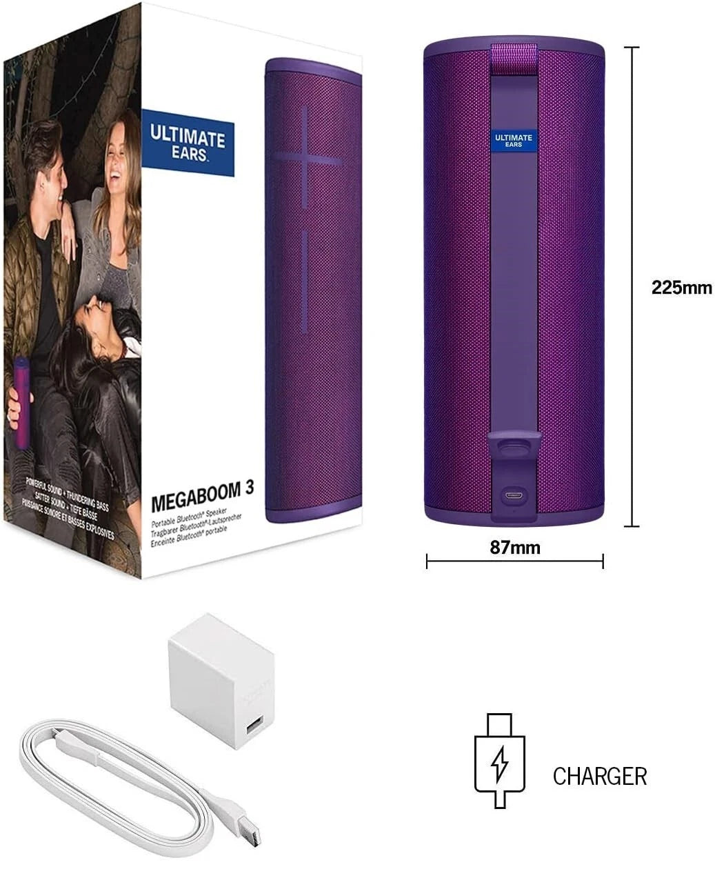 Ultimate Ears Megaboom 3 Bluetooth Speaker Powerful Sound image 8