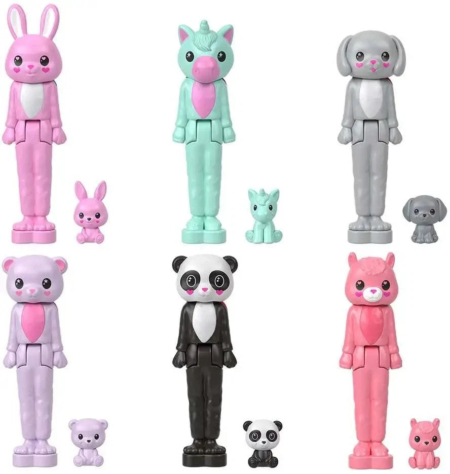 Mini BarbieLand Cutie Reveal Doll & Pet, Color Dream Series image 3