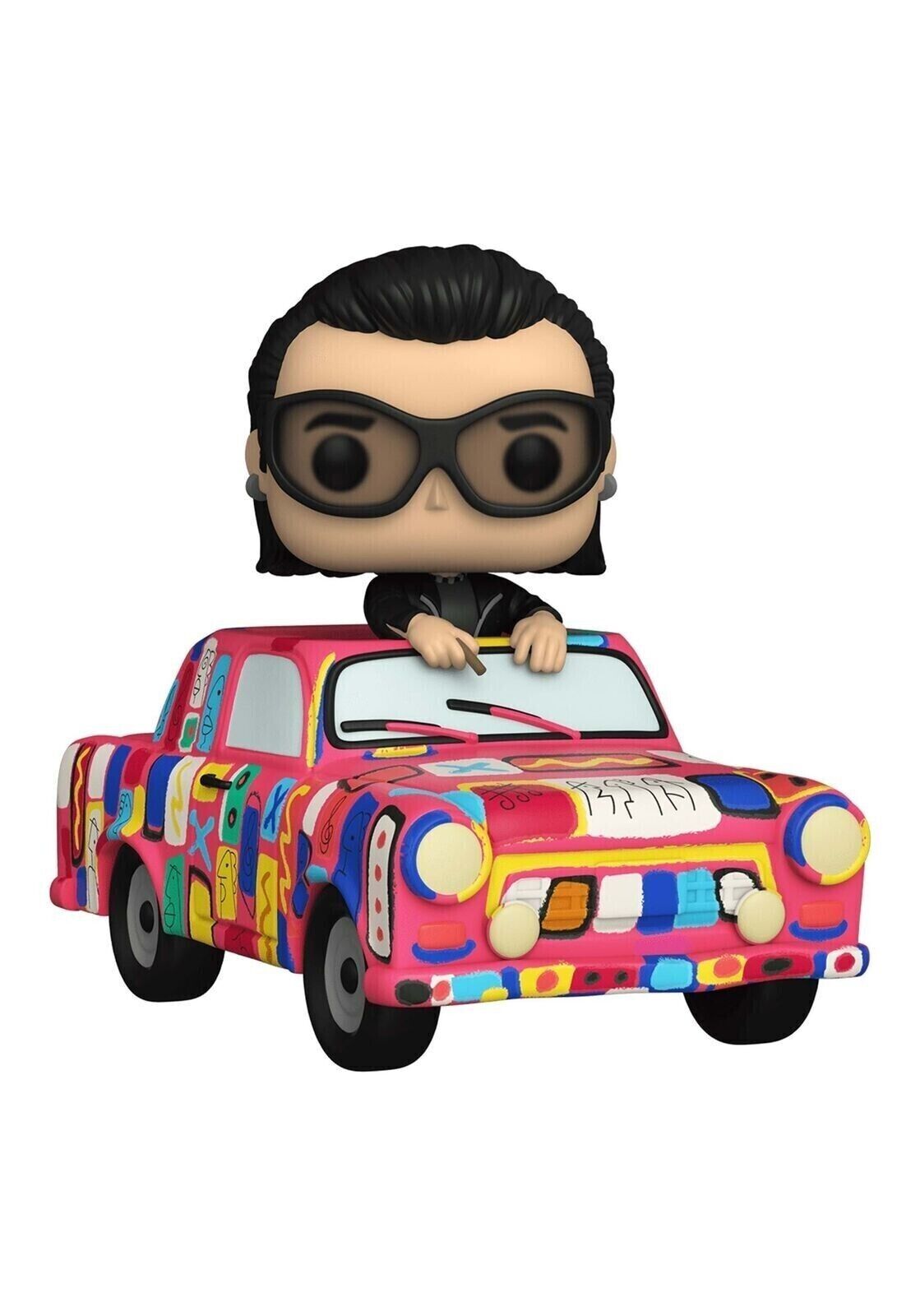 Funko Pop! Ride Super Deluxe: U2 - Achtung Baby Car with Bono Vinyl Figure #293 image 1