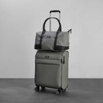 Rock Harper 2 Piece Softside Cabin and Holdall Luggage Set in Black