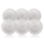 Luigi Bormioli Glass Glitter Charger Plate 6 Pack, Silver image 0