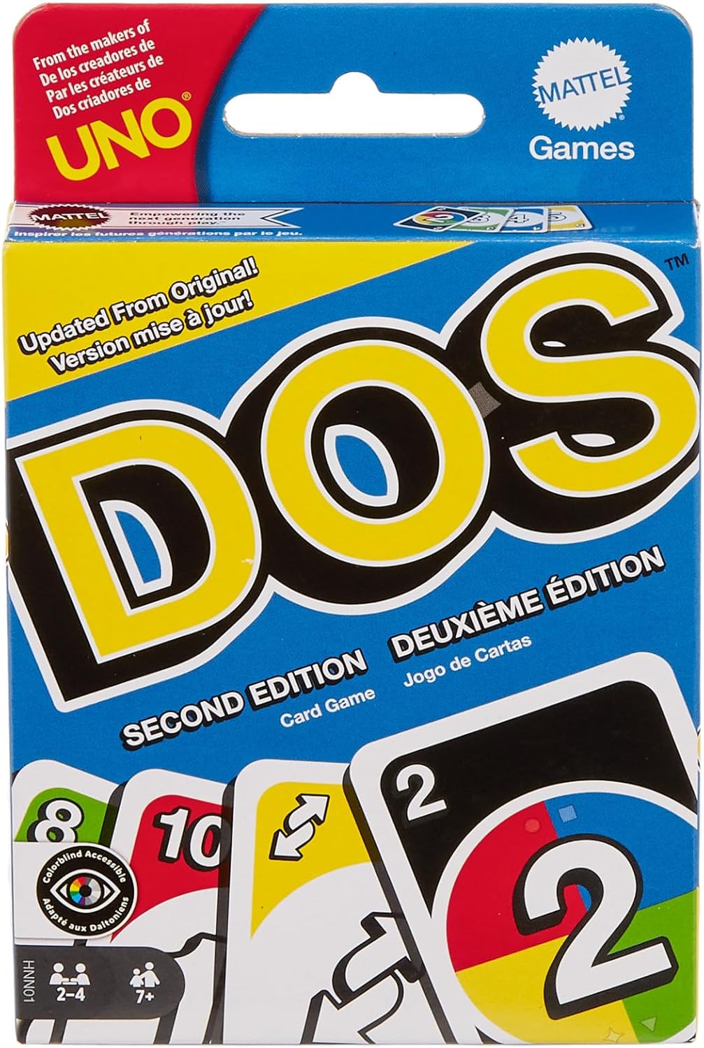UNO DOS Second Edition Card Game for Family Nights – Updated Rules for Families image 0