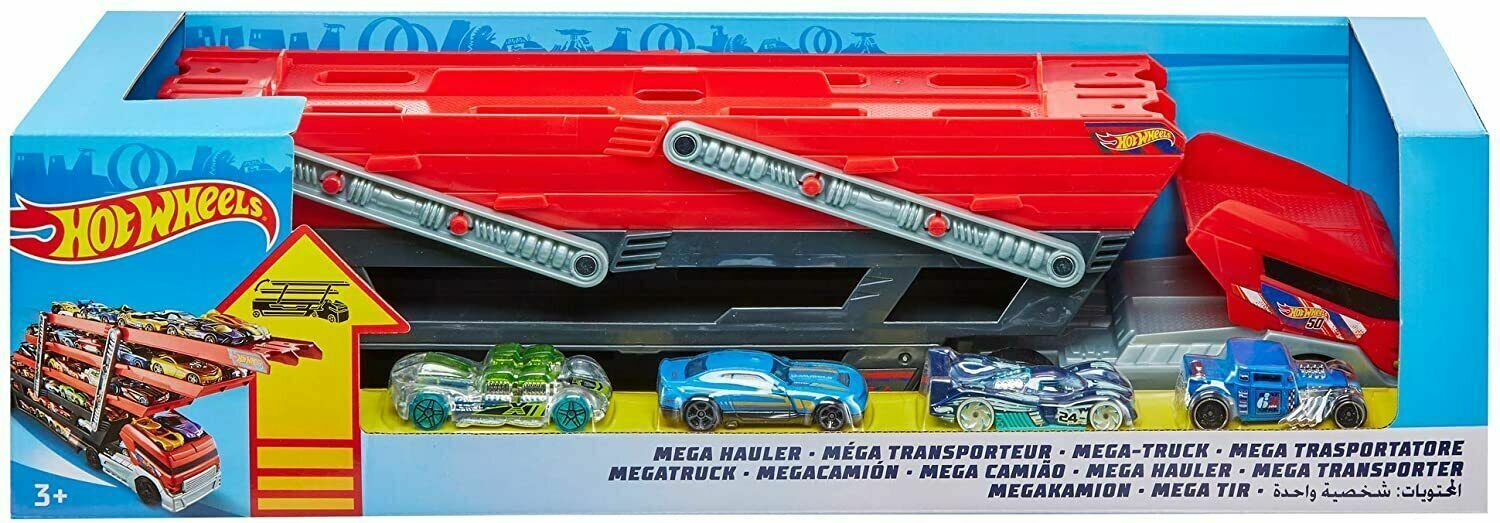Hot Wheels Mega Hauler +4 Cars image 6