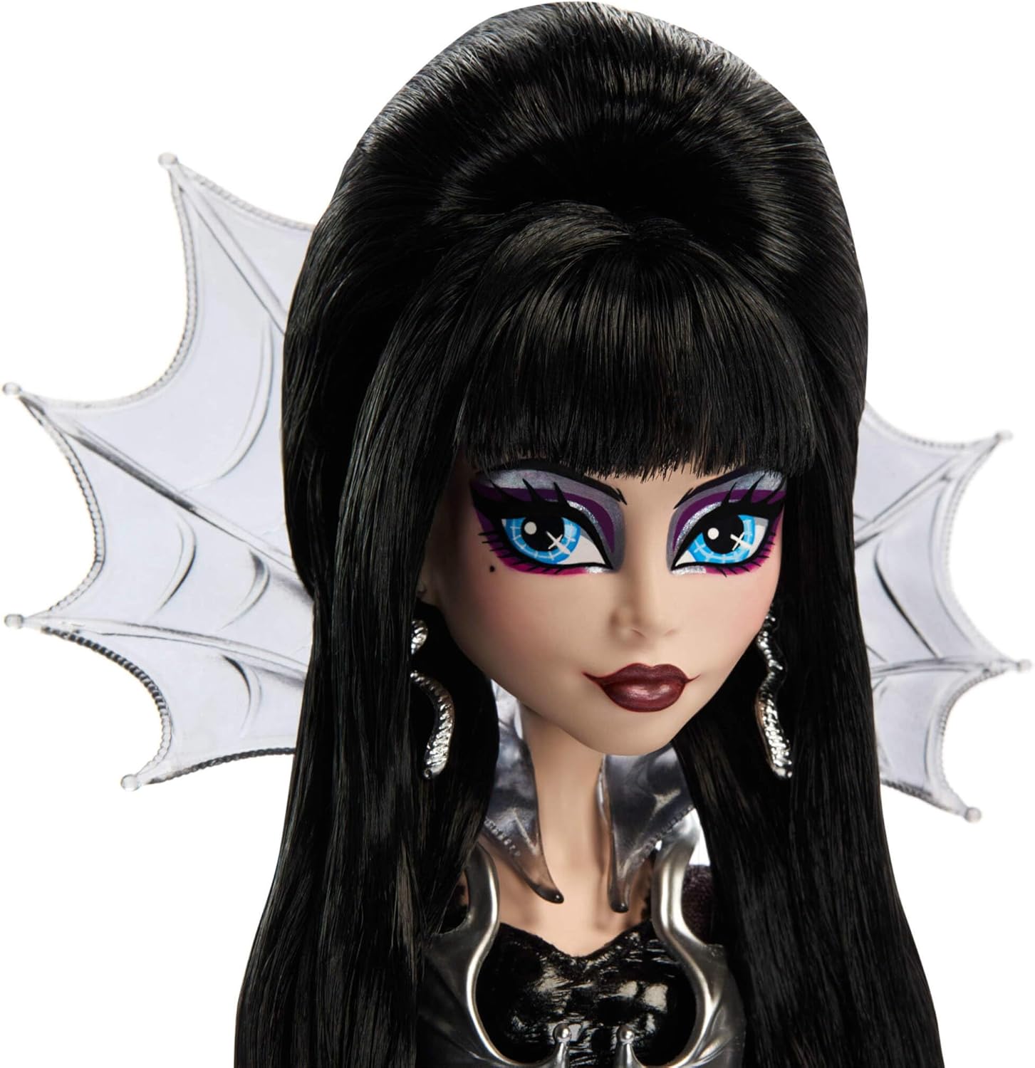 Monster High Elvira Collectible Doll – Black Faux Leather Outfit image 0