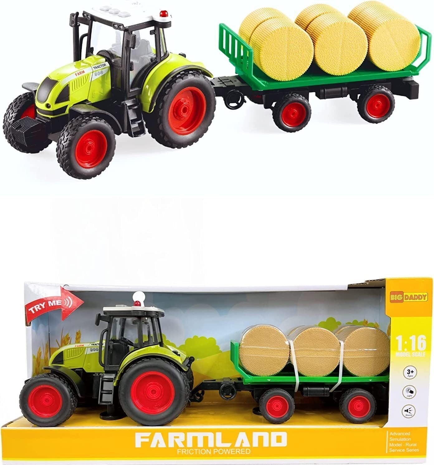 Big Daddy Hay Barrel Farm Tractor image 0
