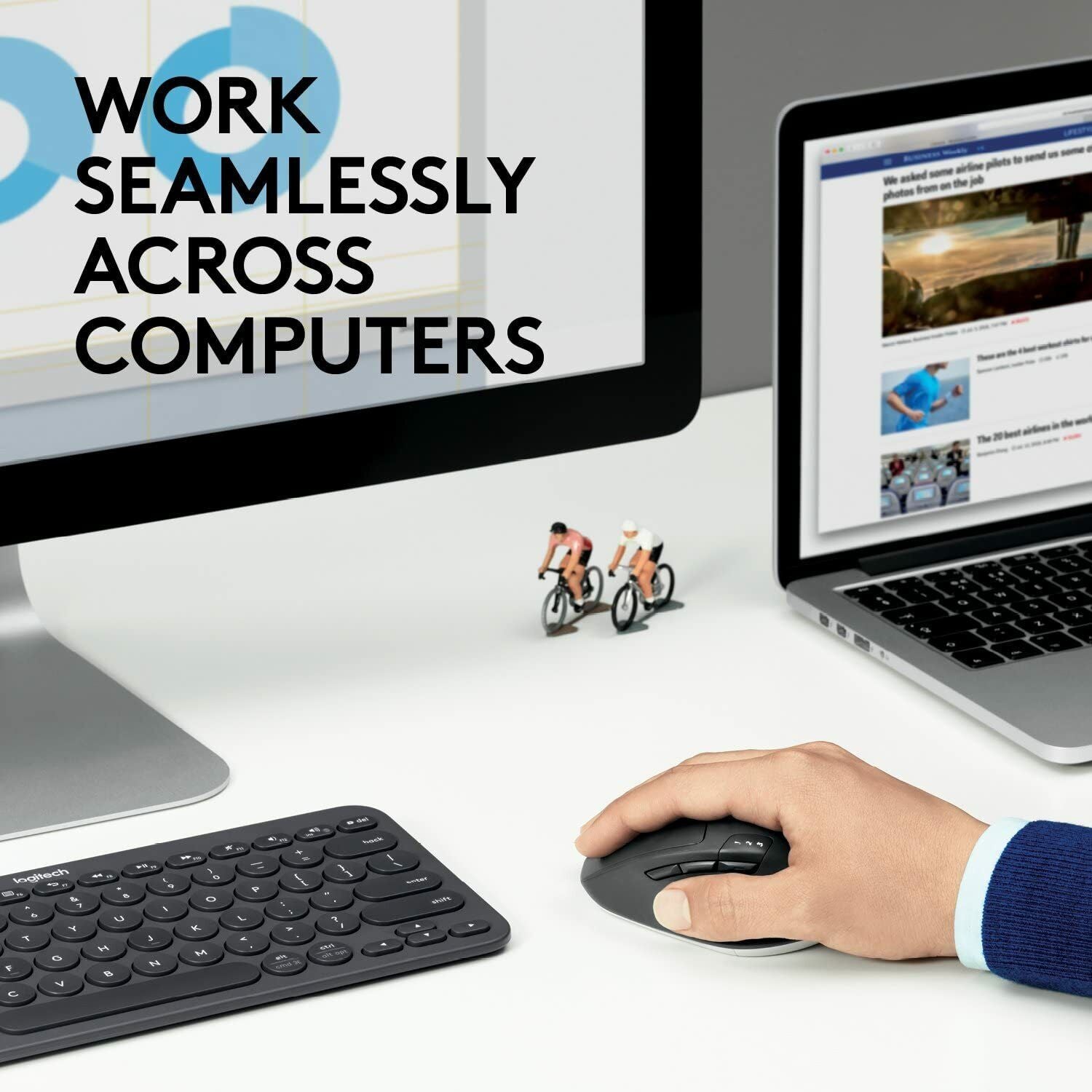 Logitech Wireless Mouse Multi Device M720 image 1