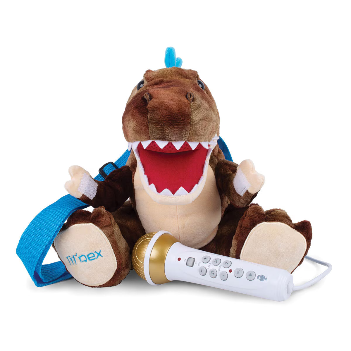 Plush Toy Sing Along, Trex Karaoke Backpack with Microphone and Speaker (3+ Year image 0