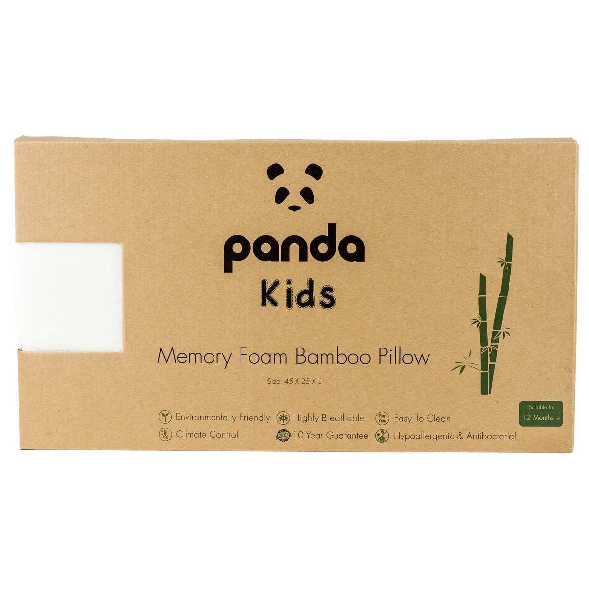 Panda Baby Memory Foam Bamboo Pillow, 12+ Months image 3