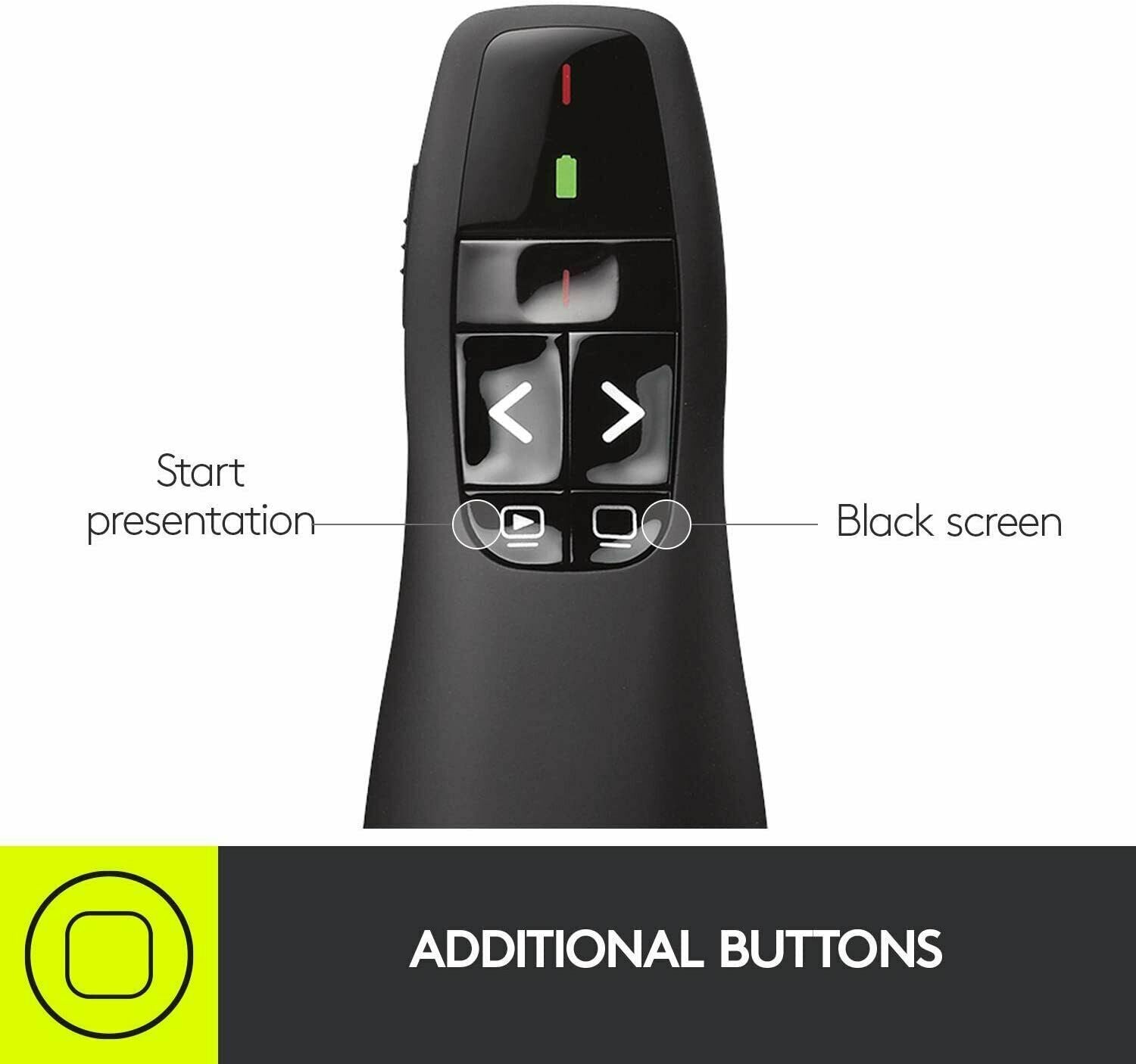 Logitech Wireless Presenter R400, Wireless Presentation Remote Clicker image 5