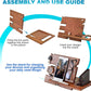 Gifts for Men Wood Phone Docking Station Fathers Gifts Key Holder Wallet Stand Watch Organizer Xmas Gift Anniversary Dad Birthday Nightstand Father Gift for Him (Beige)