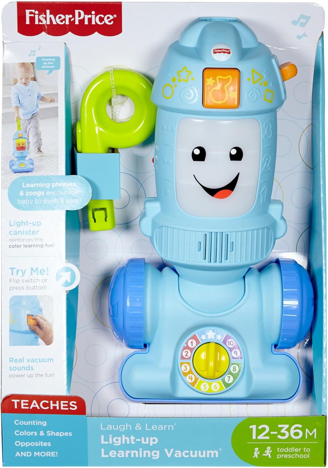 Fisher-Price Laugh & Learn Hoover Light-Up Learning Vacuum image 0
