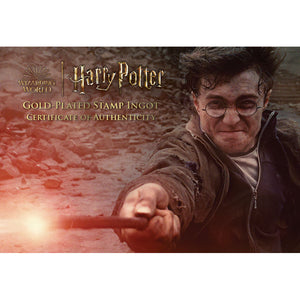 Official Harry Potter Gold Ingot Collectable Stamps, by Royal Mail