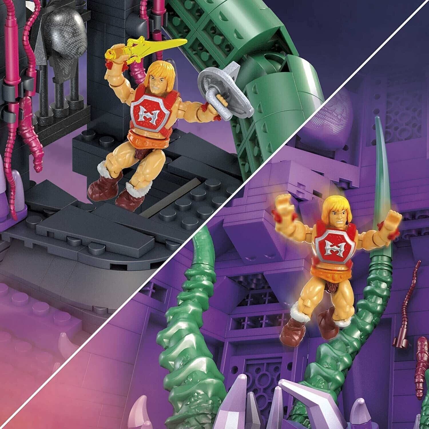 MEGA MOTU Superhero Snake Mountain Toy Building Set image 2