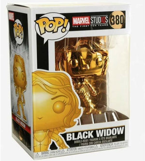 Funko POP! Marvel Studios 10 Black Widow Chrome #380 image 1