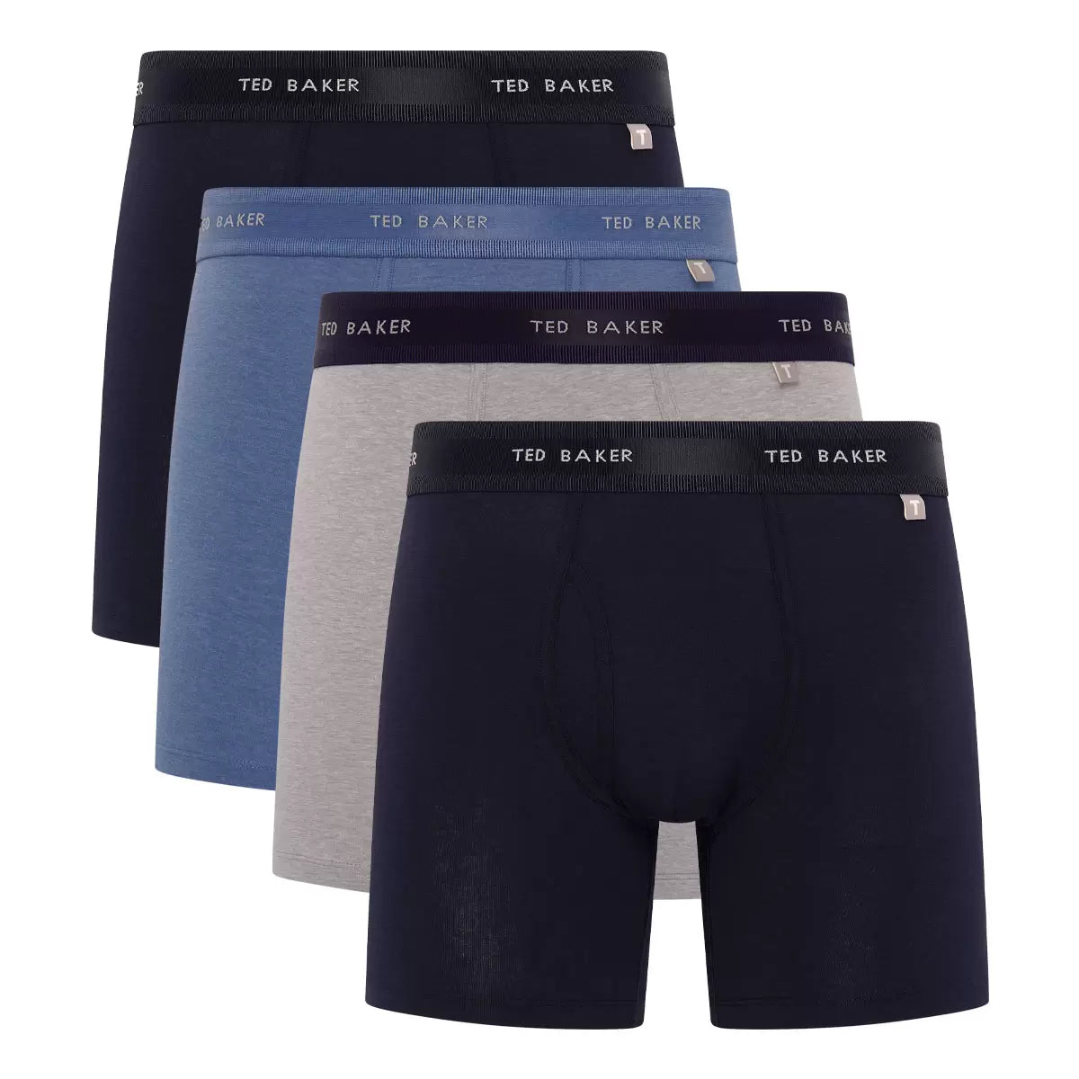 Ted Baker Men's Premium Cotton Stretch Boxer Shorts 4-Pack. image 3