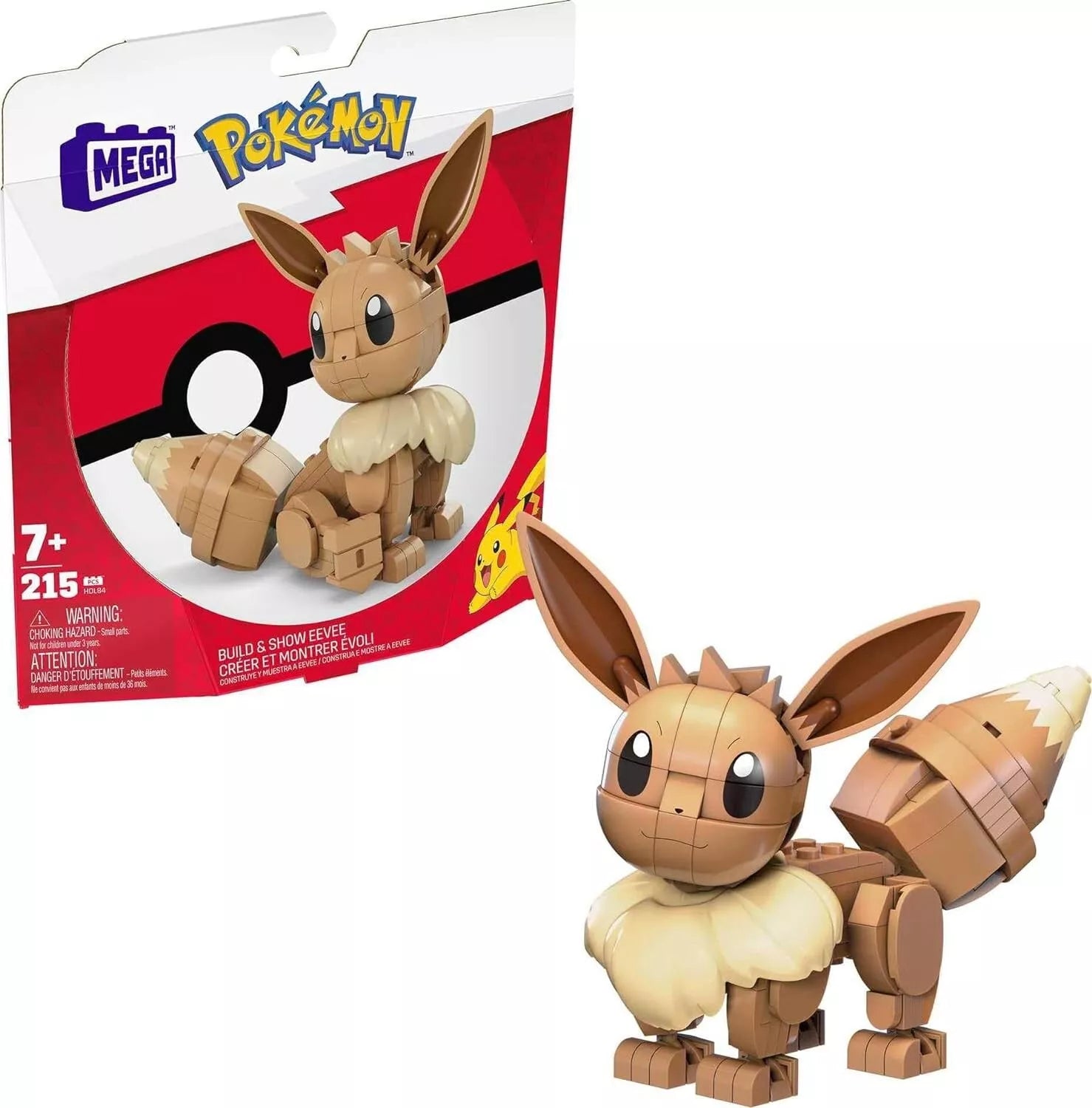 Mega Pokémon Building Toys Set Build & Show Eevee image 0
