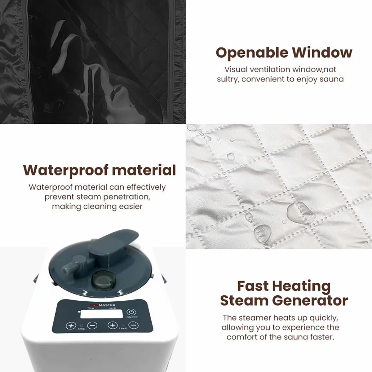 Vidalux Insta-Heat Indoor Portable Steam Sauna Pod image 4