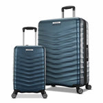 Samsonite Precision DLX 2 Piece Hardside Expandable Spinner Luggage Set in Black