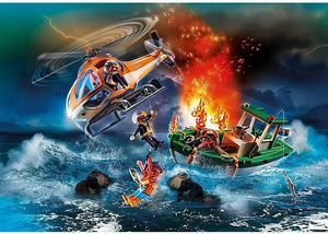 PLAYMOBIL Coastal Fire Rescue Mission