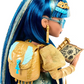 Poupée mannequin dorée Cleo De Nile de Monster High avec son animal de compagnie Hissette