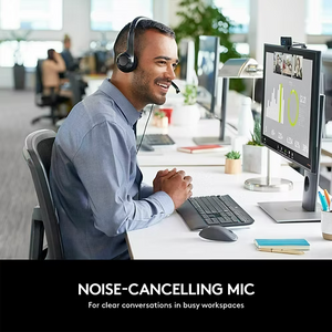 Casque filaire Logitech PC H390 avec réduction de bruit et micro