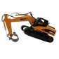 Big Daddy RC Timber Grabber Excavator | Die-Cast | 680° Rotation | Lights & Sound | Ages 6+