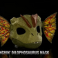 Masque de jeu de rôle Jurassic World, Dilophosaure avec jet d'eau venimeux