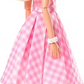 Barbie Movie Doll – Margot Robbie Pink Gingham Dress & Daisy Necklace