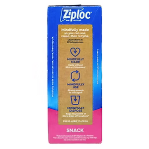 Ziploc Snack Size Bags 120 bags 250 ml - 16.5cm x 8.2cm