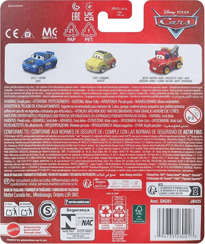Disney Pixar Cars Mini Racers 3-Pack | Sally, Luigi & Mater | 1:87 Die-Cast