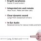 Panasonic ErgoFit Earbud Earphones with Microphone Rose Gold