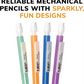 Crayons mécaniques BIC Xtra Sparkle multicolores n° 2 – Lot de 24 – 0,7 mm
