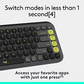 Logitech POP ICON Keys Wireless Bluetooth Keyboard
