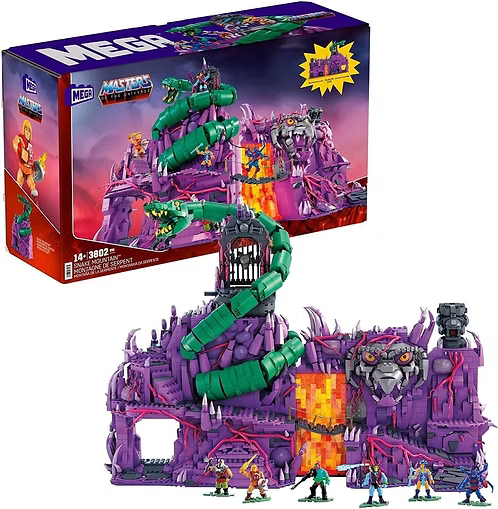 Ensemble de construction de jouets MEGA MOTU Super-héros Montagne du Serpent