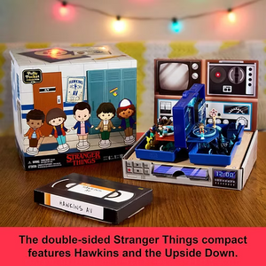 Polly Pocket Stranger Things Collector Compact Playset with 6 Dolls & 10 Accessories