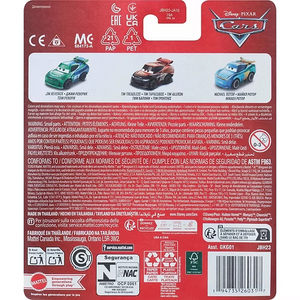 Disney Pixar Cars Mini Racers 3-Pack | Jim Reverick, Tim Treadless & Roters | 1:87 Die-Cast