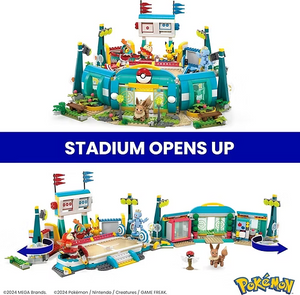 Mega Pokémon Building Toys Set Training Stadium with 1107 Pieces