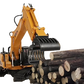 Big Daddy RC Timber Grabber Excavator | Die-Cast | 680° Rotation | Lights & Sound | Ages 6+