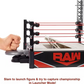Ring de démolition WWE Wrekkin' Kickout avec grue lanceuse, champion de la WWE