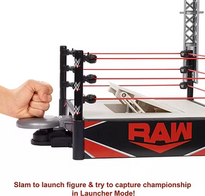 WWE Wrekkin' Kickout Ring W/Launcher Crane WWE Champion