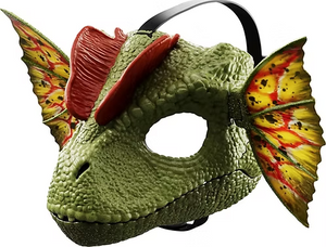 Jurassic World Venom Launchin' Dilophosaurus Role-Play Mask | Water-Squirting | Roar & Chitter Sounds | Adjustable Frill