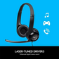 Casque filaire Logitech PC H390 avec réduction de bruit et micro