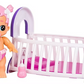 Poupée Little Live Bizzy Bubs Babies, Gracie, bébé fille rebondissante avec berceau