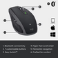 Logitech - Souris laser sans fil MX Anywhere 2S - Noire