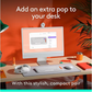 Logitech POP ICON Keys Bluetooth Keyboard & Mouse Combo | 3yr + 2yr Battery | Multi-Device | US Layout | White Orange