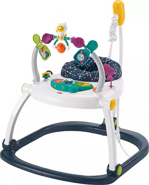 Fisher-Price AstroKitty SpaceSaver Jumperoo Adjustable Folding Baby Bouncer