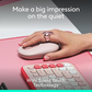Logitech POP Mouse | Wireless Bluetooth & 2.4GHz | 4000 DPI | Silent Click | 4 Buttons | Off White, Rose, Lilac